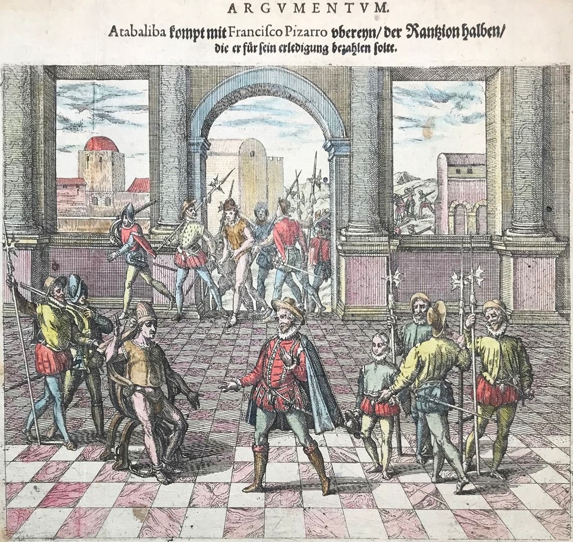 Atahualpa delivering his ransom to Pizarro.jpg