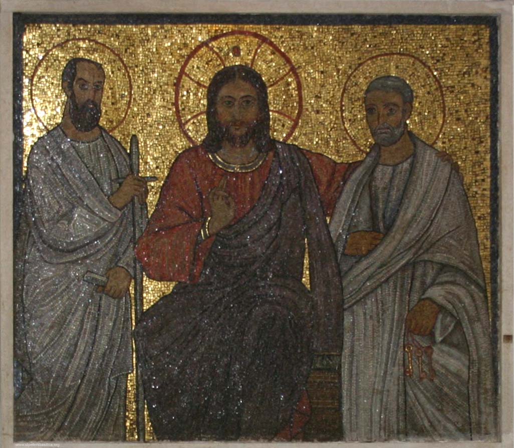 Tomb of Otto II-Christ mosaic.jpg