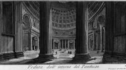 View of the interior of the Pantheon