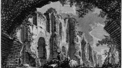 View of the remains of the Portico of M. Emilio Lepido, and P. Emilio Paolo