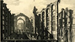 Ruins of Lisbon in 1755. The Opera House.