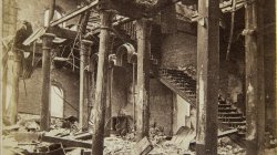Chicago Fire of 1871: Interior of Post Office