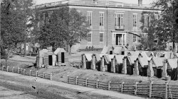 Sherman's Troops in City Hall Camp of 2nd Massachusetts Infantry