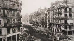 The rue de Rivoli after the fights and the fires of the Paris Commune