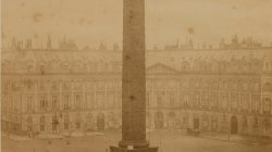 Installation of the statue of Napoleon I on the Vendôme column, 1875
