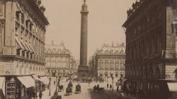 Place Vendôme and the Colonne Vendôme in Paris between 1887 and 1900