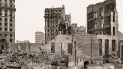 1906 San Francisco: Ruins of Pettibone Bros., New Montgomery Street.