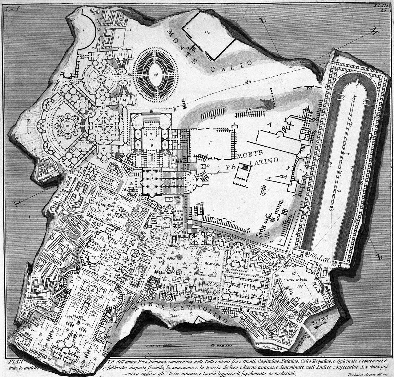 ancient roman forum plan